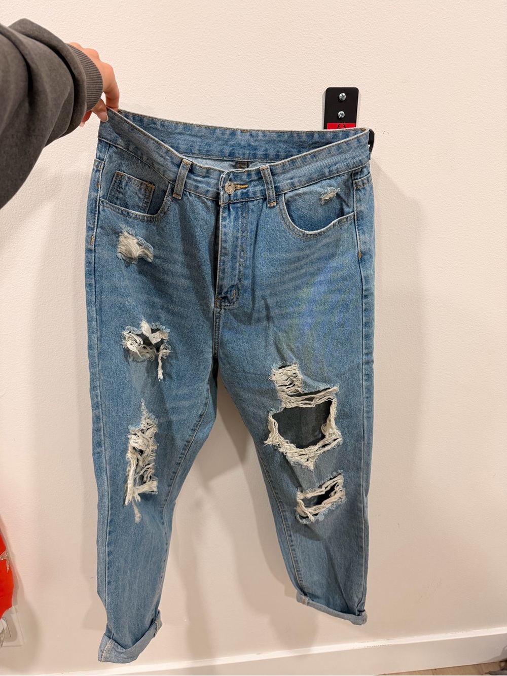 Distressed Light Blue Men’s Jeans